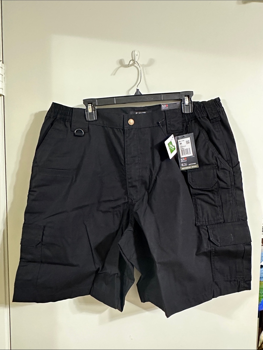 5.11 Tactical Black Cargo Shorts with Utility Pockets